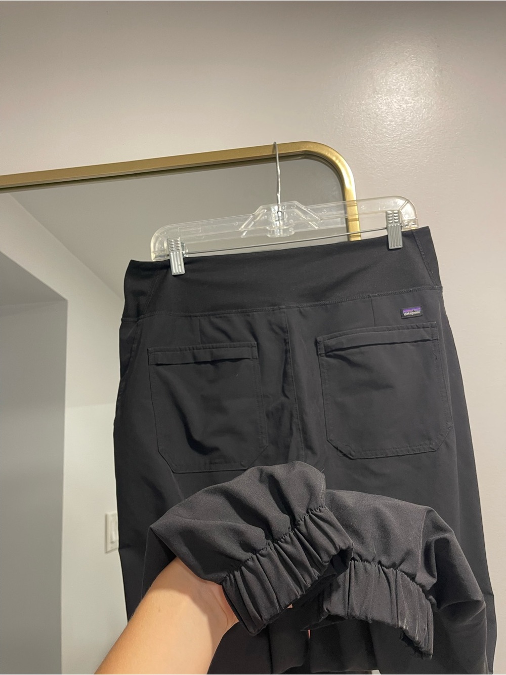 Patagonia Happy Hike Studio Pants Black Pull-On Hiking Travel Joggers medium - Picture 6 of 9